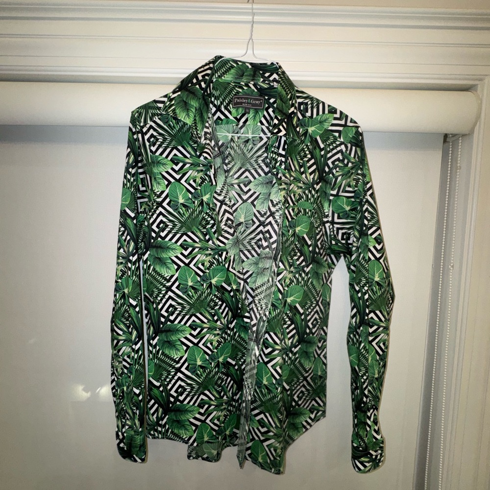Men’s button down dress shirt modern fit